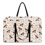 Jack Russell Terrier And Bone Print Utility Tote Bag