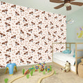 Jack Russell Terrier And Bone Print Wall Sticker