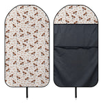 Jack Russell Terrier And Bone Print Waterproof Car Seat Cover