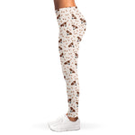 Jack Russell Terrier And Bone Print Women's Leggings