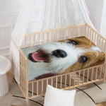 Jack Russell Terrier Portrait Print Baby Crib Sheet