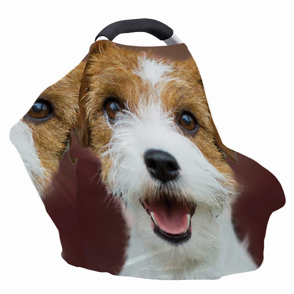 Jack Russell Terrier Portrait Print Baby Seat Cover