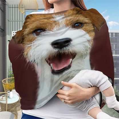 Jack Russell Terrier Portrait Print Baby Seat Cover