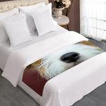 Jack Russell Terrier Portrait Print Bed Runner