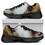 Jack Russell Terrier Portrait Print Black Chunky Shoes