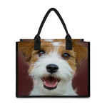 Jack Russell Terrier Portrait Print Canvas Tote Bag