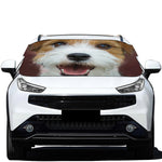 Jack Russell Terrier Portrait Print Car Windshield Snow Cover