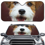 Jack Russell Terrier Portrait Print Car Windshield Sun Shade