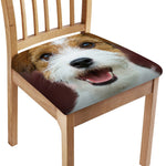 Jack Russell Terrier Portrait Print Chair Cushion Cover