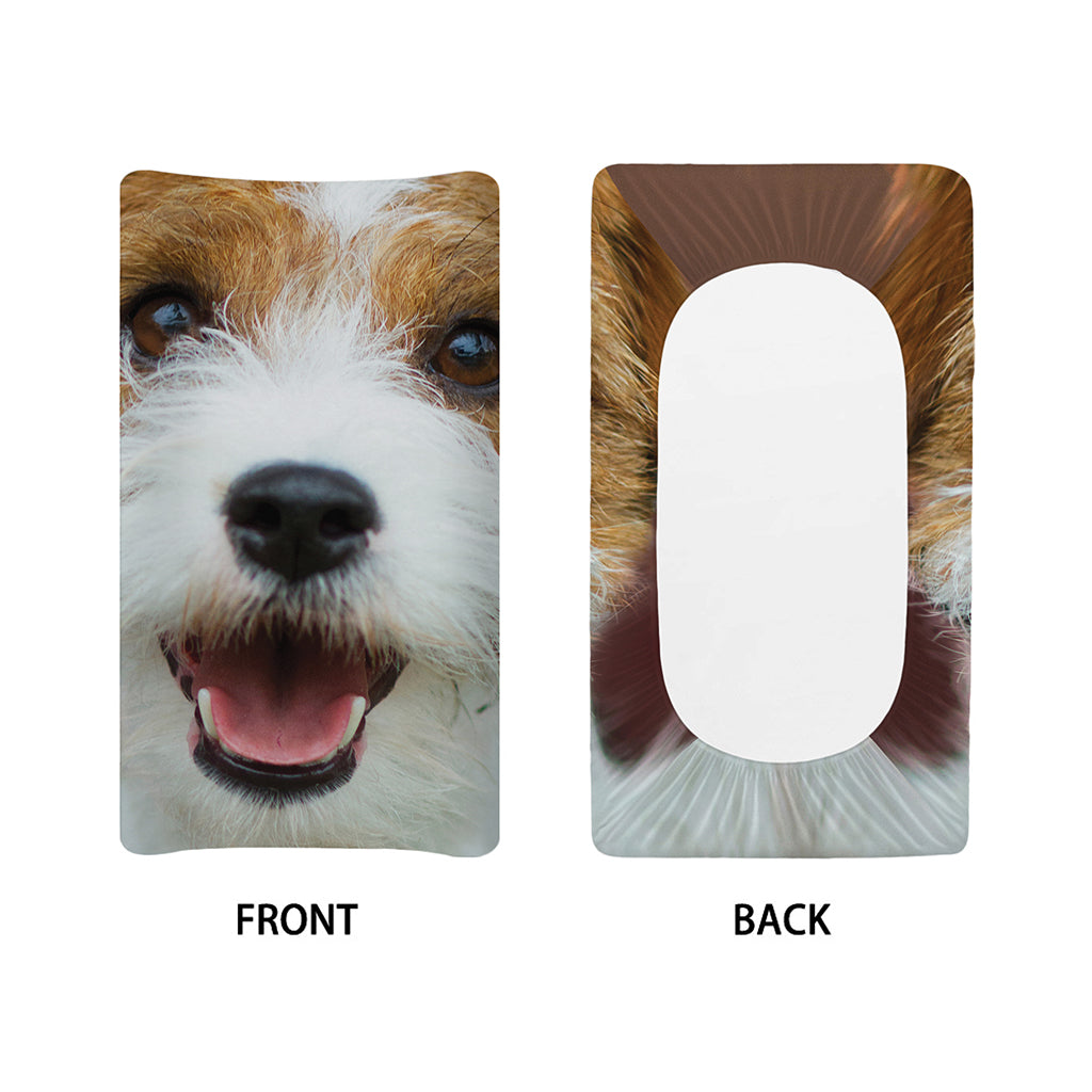 Jack Russell Terrier Portrait Print Changing Pad Cover
