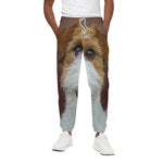 Jack Russell Terrier Portrait Print Cotton Pants