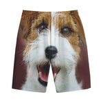 Jack Russell Terrier Portrait Print Cotton Shorts