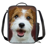 Jack Russell Terrier Portrait Print Crossbody Lunch Bag