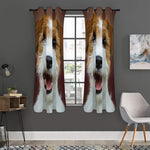 Jack Russell Terrier Portrait Print Curtain