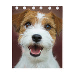Jack Russell Terrier Portrait Print Curtain
