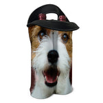 Jack Russell Terrier Portrait Print Double Neoprene Wine Tote