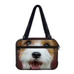Jack Russell Terrier Portrait Print Double Strap Bible Bag