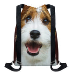 Jack Russell Terrier Portrait Print Drawstring Backpack