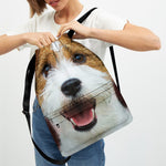 Jack Russell Terrier Portrait Print Drawstring Backpack