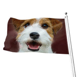 Jack Russell Terrier Portrait Print Flag