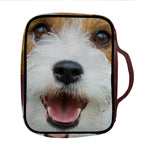 Jack Russell Terrier Portrait Print Front Pocket Bible Bag