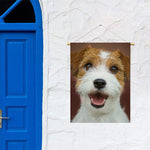 Jack Russell Terrier Portrait Print Garden Flag