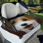 Jack Russell Terrier Portrait Print Golf Cart Seat Cover