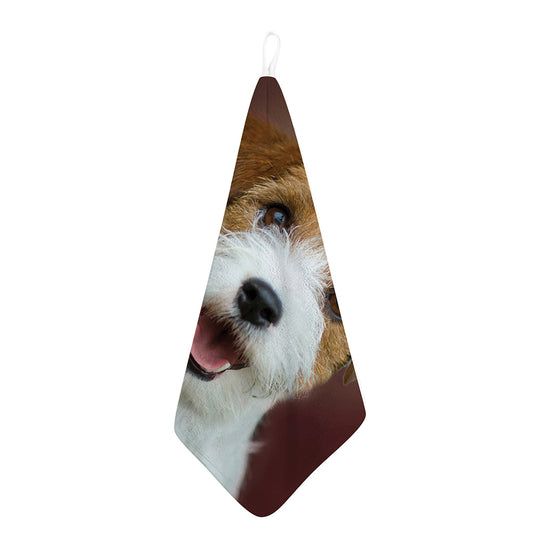 Jack Russell Terrier Portrait Print Hand Towel