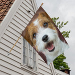 Jack Russell Terrier Portrait Print House Flag