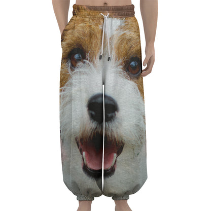 Jack Russell Terrier Portrait Print Lantern Pants