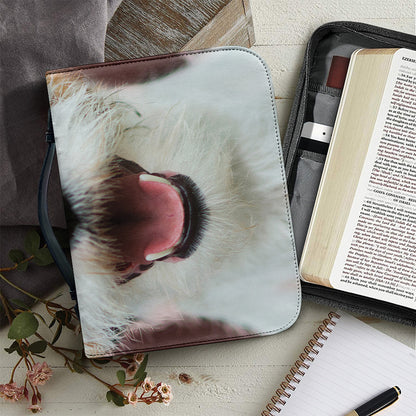 Jack Russell Terrier Portrait Print Leather Bible Cover