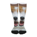 Jack Russell Terrier Portrait Print Long Socks
