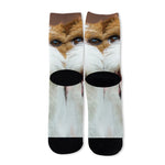 Jack Russell Terrier Portrait Print Long Socks