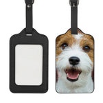 Jack Russell Terrier Portrait Print Luggage Tag