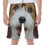 Jack Russell Terrier Portrait Print Men's Beach Shorts