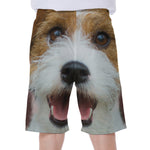 Jack Russell Terrier Portrait Print Men's Beach Shorts