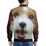 Jack Russell Terrier Portrait Print Men's Bomber Jacket