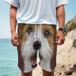 Jack Russell Terrier Portrait Print Men's Cargo Shorts