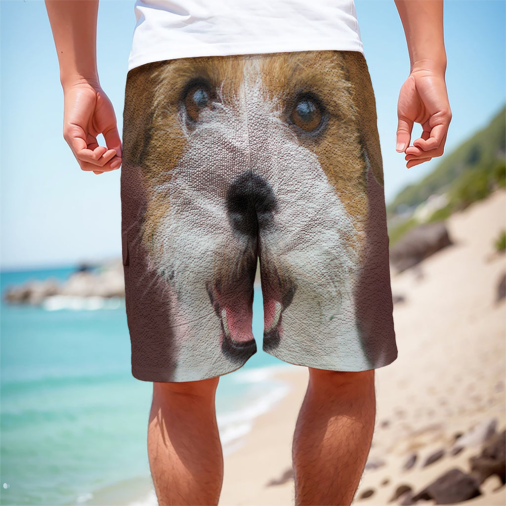 Jack Russell Terrier Portrait Print Men's Cargo Shorts
