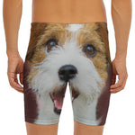 Jack Russell Terrier Portrait Print Men's Long Boxer Briefs