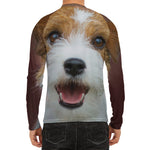 Jack Russell Terrier Portrait Print Men's Long Sleeve Rash Guard