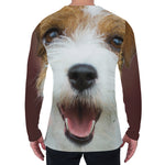 Jack Russell Terrier Portrait Print Men's Long Sleeve T-Shirt
