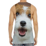 Jack Russell Terrier Portrait Print Men's Muscle Tank Top