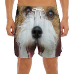 Jack Russell Terrier Portrait Print Men's Split Running Shorts