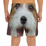 Jack Russell Terrier Portrait Print Men's Split Running Shorts