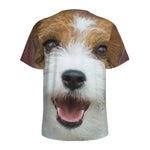 Jack Russell Terrier Portrait Print Men's Sports T-Shirt