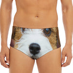 Jack Russell Terrier Portrait Print Men's Triangle Swim Briefs