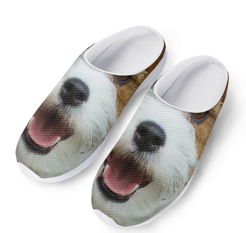 Jack Russell Terrier Portrait Print Mesh Casual Shoes