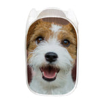 Jack Russell Terrier Portrait Print Mesh Laundry Hamper