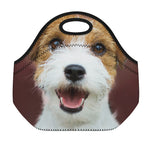 Jack Russell Terrier Portrait Print Neoprene Lunch Bag